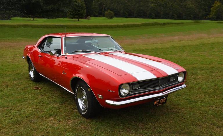 Restored classic Chevrolet Camaro
